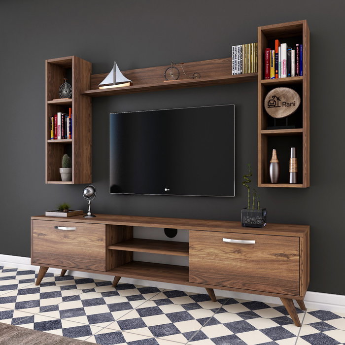 Hanah Home M5 - 240 Mueble de TV Nogal Hanah Home M5 - 240 Mueble de TV Nogal